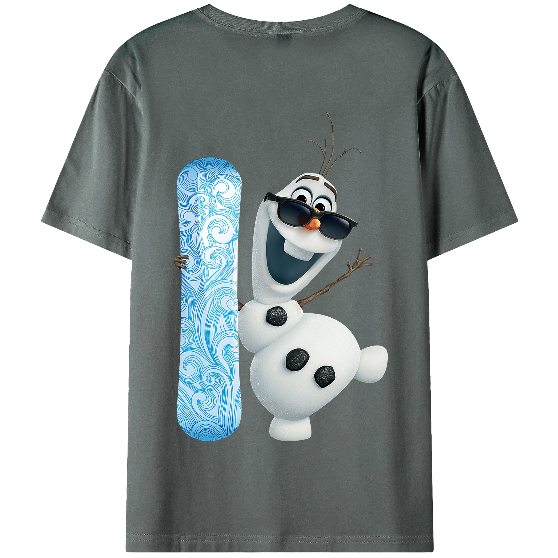 （画像用） アナと雪の女王 アンナ エルサ Frozen Anna Elsa 綿100％半袖Tシャツ（背面プリント）